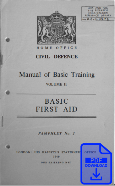 Civil Defence Manual of Basic Training volume II Basic First Aid